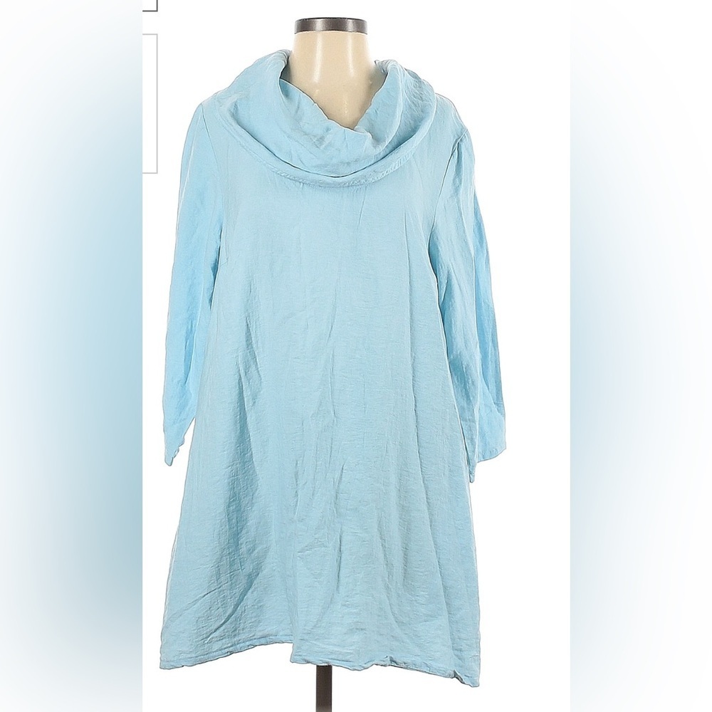ET'LOIS USA Linen  Hilda TUNIC Cowl Neck